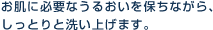 お肌に理想的なうるおいを与え、明るく透明感のある素肌へと導きます。