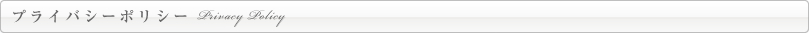 プライバシーポリシー